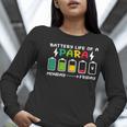 Battery Life Of a Paraprofessional Para Teacher Life Women Long Sleeve T-Shirt, funny gift Battery Life Of a Paraprofessional Para Teacher Life Women Long Sleeve T-Shirt, funny gift