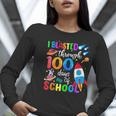 I Blasted Through 100 Days Of School 100th Day Teacher Kids Women Long Sleeve T-Shirt, funny gift