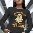 You Can't Scare Me I'm A Math Teacher Halloween Ghost Groovy Women Long Sleeve T-Shirt, Groovy Teacher Shirts, funny gift You Can't Scare Me I'm A Math Teacher Halloween Ghost Groovy Women Long Sleeve T-Shirt, Groovy Teacher Shirts, funny gift