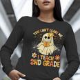You Can't Scare Me I Teach 2nd Grade Halloween Teacher Ghost Women Long Sleeve T-Shirt, 2nd Grade Teacher Shirts, funny gift