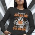 You Can't Scare Me I Teach 5th Grade Retro Teacher Halloween Women Long Sleeve T-Shirt, funny gift You Can't Scare Me I Teach 5th Grade Retro Teacher Halloween Women Long Sleeve T-Shirt, funny gift