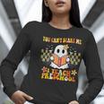 You Can't Scare Me I Teach Preschool Ghost Halloween Teacher Women Long Sleeve T-Shirt, funny gift You Can't Scare Me I Teach Preschool Ghost Halloween Teacher Women Long Sleeve T-Shirt, funny gift