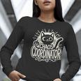 Cat Chaos Coordinator For Women Mom Halloween Teacher Women Long Sleeve T-Shirt, funny gift