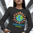Celebrate Diversity Everyday Teachers & School Student Gift Women Long Sleeve T-Shirt, funny gift