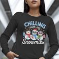 Chillin With My Snowmie Women Christmas Snowman Teacher Snow Women Long Sleeve T-Shirt, funny gift Chillin With My Snowmie Women Christmas Snowman Teacher Snow Women Long Sleeve T-Shirt, funny gift