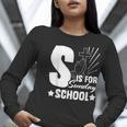 Christian Teacher S Is For Sunday School Essentials Women Long Sleeve T-Shirt, funny gift Christian Teacher S Is For Sunday School Essentials Women Long Sleeve T-Shirt, funny gift