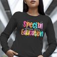Color Special Education Squad Groovy Dream Team SPED Teacher Women Long Sleeve T-Shirt, Groovy Teacher Shirts, funny gift Color Special Education Squad Groovy Dream Team SPED Teacher Women Long Sleeve T-Shirt, Groovy Teacher Shirts, funny gift