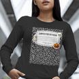 Composition Notebook Costume Adult Halloween For Teachers Women Long Sleeve T-Shirt, funny gift