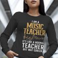 Cool Music Teacher Art For Men Women School Orchestra Coach Women Long Sleeve T-Shirt, funny gift