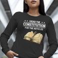 Cool History Teacher Read The Constitution For The Articles Women Long Sleeve T-Shirt, History Teacher Shirts, funny gift