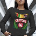 Crayon Box Fun Teacher Student Crayon Squad Halloween 2023 Women Long Sleeve T-Shirt, funny gift Crayon Box Fun Teacher Student Crayon Squad Halloween 2023 Women Long Sleeve T-Shirt, funny gift