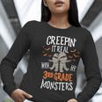Creepin It Real With My 3rd Grade Monsters Halloween Teacher Women Long Sleeve T-Shirt, funny gift Creepin It Real With My 3rd Grade Monsters Halloween Teacher Women Long Sleeve T-Shirt, funny gift