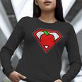 Cute Distressed Super Teacher Superhero Apple Shirt Women Long Sleeve T-Shirt, Super Teacher Shirts, funny gift Cute Distressed Super Teacher Superhero Apple Shirt Women Long Sleeve T-Shirt, Super Teacher Shirts, funny gift
