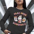 Cute Ghost Book Read More Books Teachers Halloween Women Long Sleeve T-Shirt, funny gift