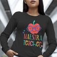 Cute Maestra Teacher Women Long Sleeve T-Shirt, funny gift