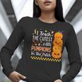 Cute Teacher Halloween For Women Men Teacher Pumpkin Women Long Sleeve T-Shirt, funny gift