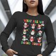 What Are We Doing Today PE Teacher Snowman Christmas Women Long Sleeve T-Shirt, Pe Teacher Shirts, funny gift