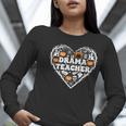 Drama Teacher Heart Pumpkin Ghost Halloween Kids Women Long Sleeve T-Shirt, funny gift Drama Teacher Heart Pumpkin Ghost Halloween Kids Women Long Sleeve T-Shirt, funny gift