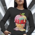 Dripping Apple Ice Cream Cone Cute Teacher Appreciation Women Long Sleeve T-Shirt, funny gift Dripping Apple Ice Cream Cone Cute Teacher Appreciation Women Long Sleeve T-Shirt, funny gift
