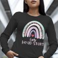 Early Headstart Cute Retro Rainbow Teachers Women Long Sleeve T-Shirt, funny gift