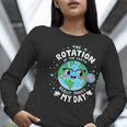 Earth Day Rotation Of The Earth Makes My Day Science Teacher Women Long Sleeve T-Shirt, Science Teacher Shirts, funny gift