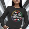 Educational Wingman Assistant Teaching a School Teacher Aide Women Long Sleeve T-Shirt, funny gift