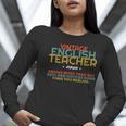 ENGLISH TEACHER Definition Vintage Tee T-Shirt Women Long Sleeve T-Shirt, English Teacher Shirts, funny gift