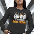 Fifth Grade Boo Crew Halloween Teacher Costume Women Long Sleeve T-Shirt, funny gift