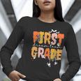 First Grade Dream Retro Team Fall Halloween Spooky Teachers Women Long Sleeve T-Shirt, First Grade Teacher Shirts, funny gift First Grade Dream Retro Team Fall Halloween Spooky Teachers Women Long Sleeve T-Shirt, First Grade Teacher Shirts, funny gift