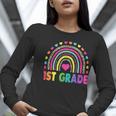 First Grade Rainbow Girls Boys Teacher Team 1st Grade Squad Women Long Sleeve T-Shirt, First Grade Teacher Shirts, funny gift First Grade Rainbow Girls Boys Teacher Team 1st Grade Squad Women Long Sleeve T-Shirt, First Grade Teacher Shirts, funny gift
