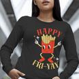 Fun Teacher Happy Fri Yay French Fries Friday Lovers Women Long Sleeve T-Shirt, funny gift Fun Teacher Happy Fri Yay French Fries Friday Lovers Women Long Sleeve T-Shirt, funny gift