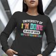 Fun University Of I'm Done Class Of 2025 Teacher Retirement Women Long Sleeve T-Shirt, funny gift