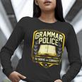 Grammar Police To Serve And Correct English Teacher Women Long Sleeve T-Shirt, English Teacher Shirts, funny gift