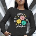 Groovy Happy To See Your Face Teacher School Appreciation Women Long Sleeve T-Shirt, Groovy Teacher Shirts, funny gift Groovy Happy To See Your Face Teacher School Appreciation Women Long Sleeve T-Shirt, Groovy Teacher Shirts, funny gift