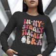 Groovy In My Spooky Teacher Era Halloween Party Boo Women Long Sleeve T-Shirt, Groovy Teacher Shirts, funny gift Groovy In My Spooky Teacher Era Halloween Party Boo Women Long Sleeve T-Shirt, Groovy Teacher Shirts, funny gift