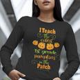 Halloween Cutest Pumpkins First Grade Teacher Women Long Sleeve T-Shirt, First Grade Teacher Shirts, funny gift Halloween Cutest Pumpkins First Grade Teacher Women Long Sleeve T-Shirt, First Grade Teacher Shirts, funny gift