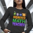 Halloween Monster Math Teacher Men Women Women Long Sleeve T-Shirt, funny gift