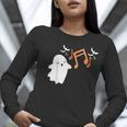 Halloween Music Note Ghost Teacher Fall Musical Instrument Women Long Sleeve T-Shirt, funny gift Halloween Music Note Ghost Teacher Fall Musical Instrument Women Long Sleeve T-Shirt, funny gift