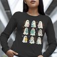 Halloween Science Teacher Student Ghost Laboratory Men Women Women Long Sleeve T-Shirt, Science Teacher Shirts, funny gift