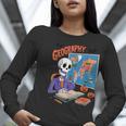 Halloween Skeleton Geography Teacher Pumpkin Bats Classroom Women Long Sleeve T-Shirt, funny gift Halloween Skeleton Geography Teacher Pumpkin Bats Classroom Women Long Sleeve T-Shirt, funny gift