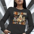 Halloween SLP Sped Teacher Groovy Inclusion Isn't Scary Women Long Sleeve T-Shirt, Groovy Teacher Shirts, funny gift Halloween SLP Sped Teacher Groovy Inclusion Isn't Scary Women Long Sleeve T-Shirt, Groovy Teacher Shirts, funny gift