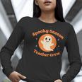 Halloween Teacher Crew Spooky Season Retro Ghost Women Long Sleeve T-Shirt, funny gift Halloween Teacher Crew Spooky Season Retro Ghost Women Long Sleeve T-Shirt, funny gift