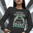 Halloween Teacher Tshirts Science Teachers Love Brains Women Long Sleeve T-Shirt, Science Teacher Shirts, funny gift