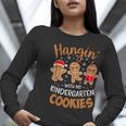 Hangin My Kindergarten Cookie Gingerbread Christmas Teacher For Men Women Kids Women Long Sleeve T-Shirt, funny gift