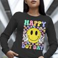 Happy Dot Day Shirts Teacher Student Girls Kids Smile Face Women Long Sleeve T-Shirt, funny gift