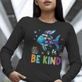 Happy First Day Of School Fish Rainbows Teacher Be Kind Women Long Sleeve T-Shirt, funny gift