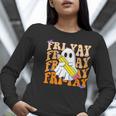 Happy Fri-Yay Friday Lovers Groovy Teacher Life Halloween Women Long Sleeve T-Shirt, Groovy Teacher Shirts, funny gift Happy Fri-Yay Friday Lovers Groovy Teacher Life Halloween Women Long Sleeve T-Shirt, Groovy Teacher Shirts, funny gift