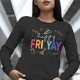 Happy Fri Yay Teacher Friday For Men Women Women Long Sleeve T-Shirt, funny gift Happy Fri Yay Teacher Friday For Men Women Women Long Sleeve T-Shirt, funny gift