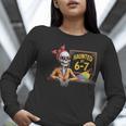 Haunted By 6-7 Teacher Halloween 67 Women Long Sleeve T-Shirt, funny gift