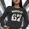 Haunted By 67 Teacher Halloween 6 7 Shirt Women Long Sleeve T-Shirt, funny gift
